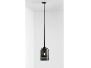 LUMI - Glass and steel pendant lamp _ Articolo Studio